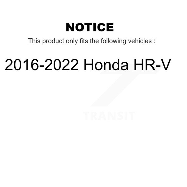 Front Rear Ceramic Disc Brake Pads Kit For 2016-2022 Honda HR-V